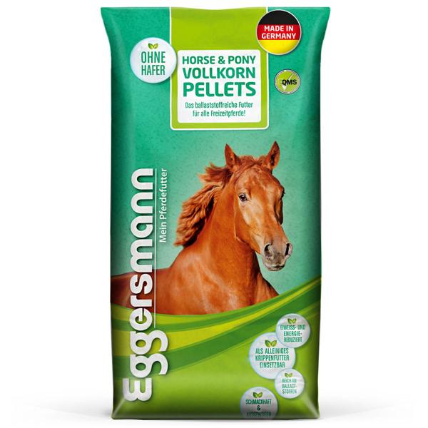 Eggersmann Horse & Pony Vollkorn Pellets 10 mm 25 kg Futter für Freizeitpferde