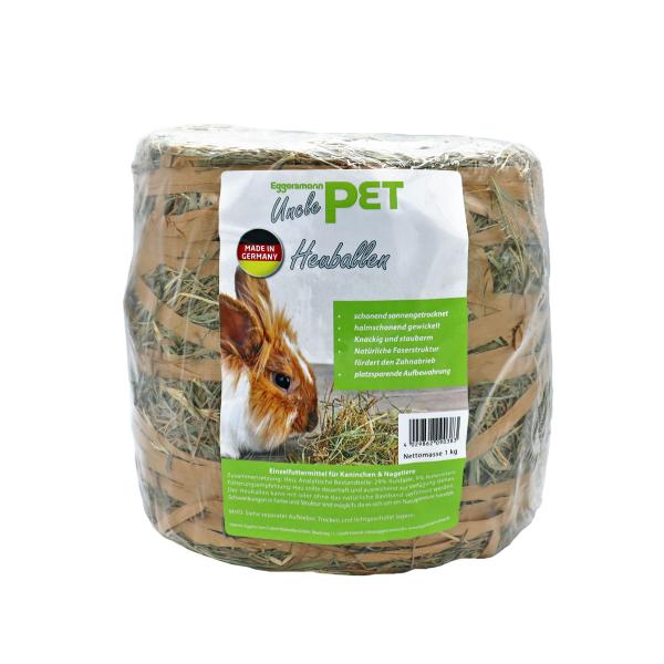 Uncle Pet Heuballen 1 kg – Raufutter für Kleintiere & Nager